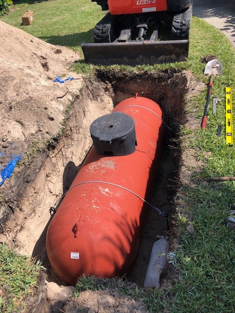 Underground Residential Gas Tank Installation