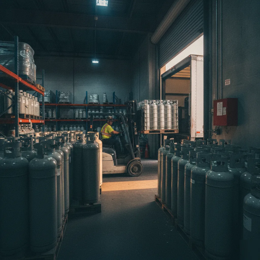 Blue Flame Professional Service Industrial LPG Gas Cylinder Supply for Warehouses and Fleets West Palm Beach FL